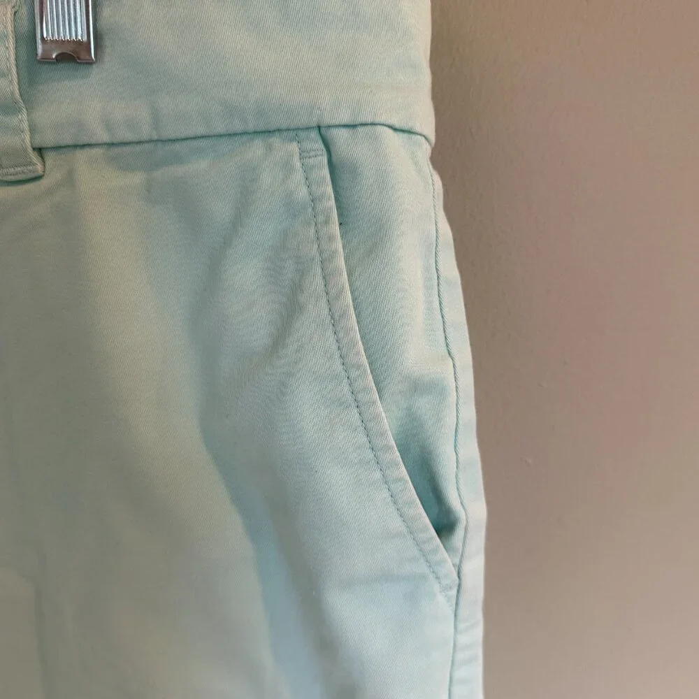 Vineyard Vines Women's Mint Green Shorts Size 16 Cotton/Spandex Preppy Casual - Picture 3 of 6